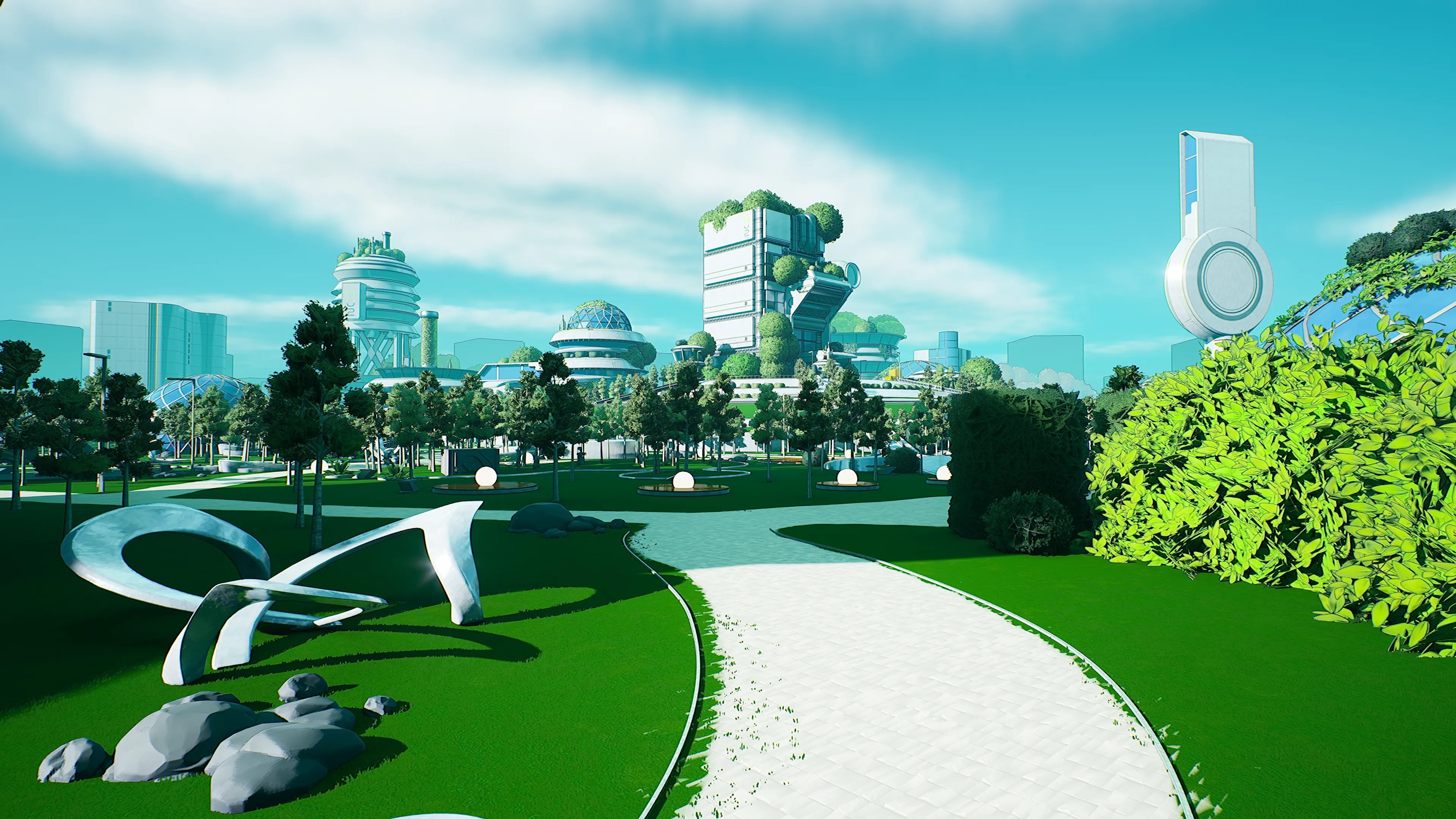 Stylized Solarpunk City, image 12
