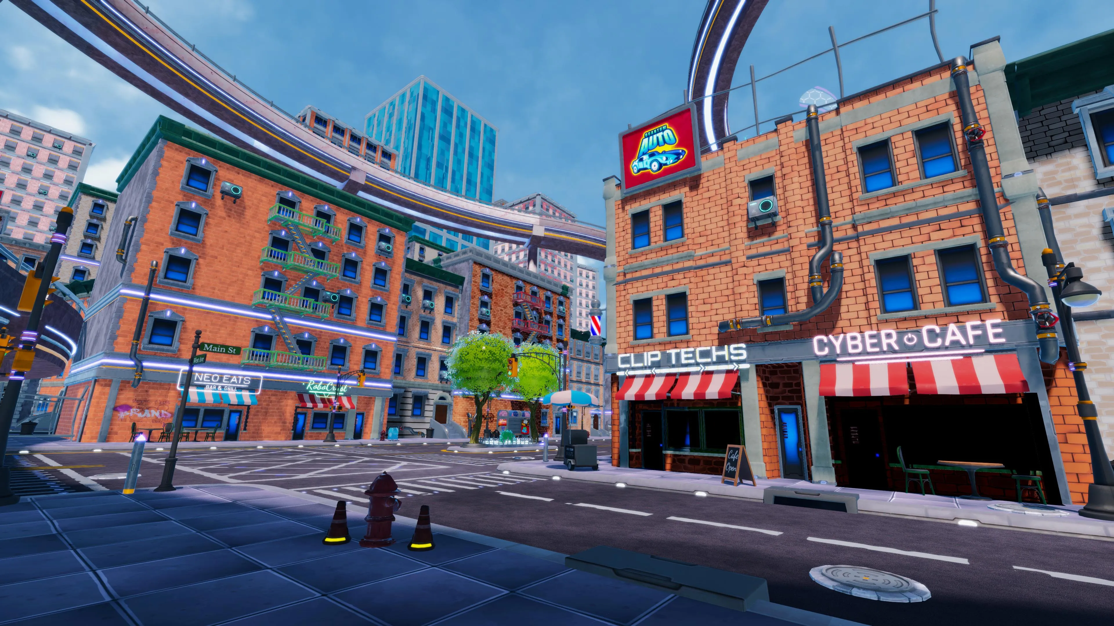 Stylized Sci-Fi Modern City, image 22