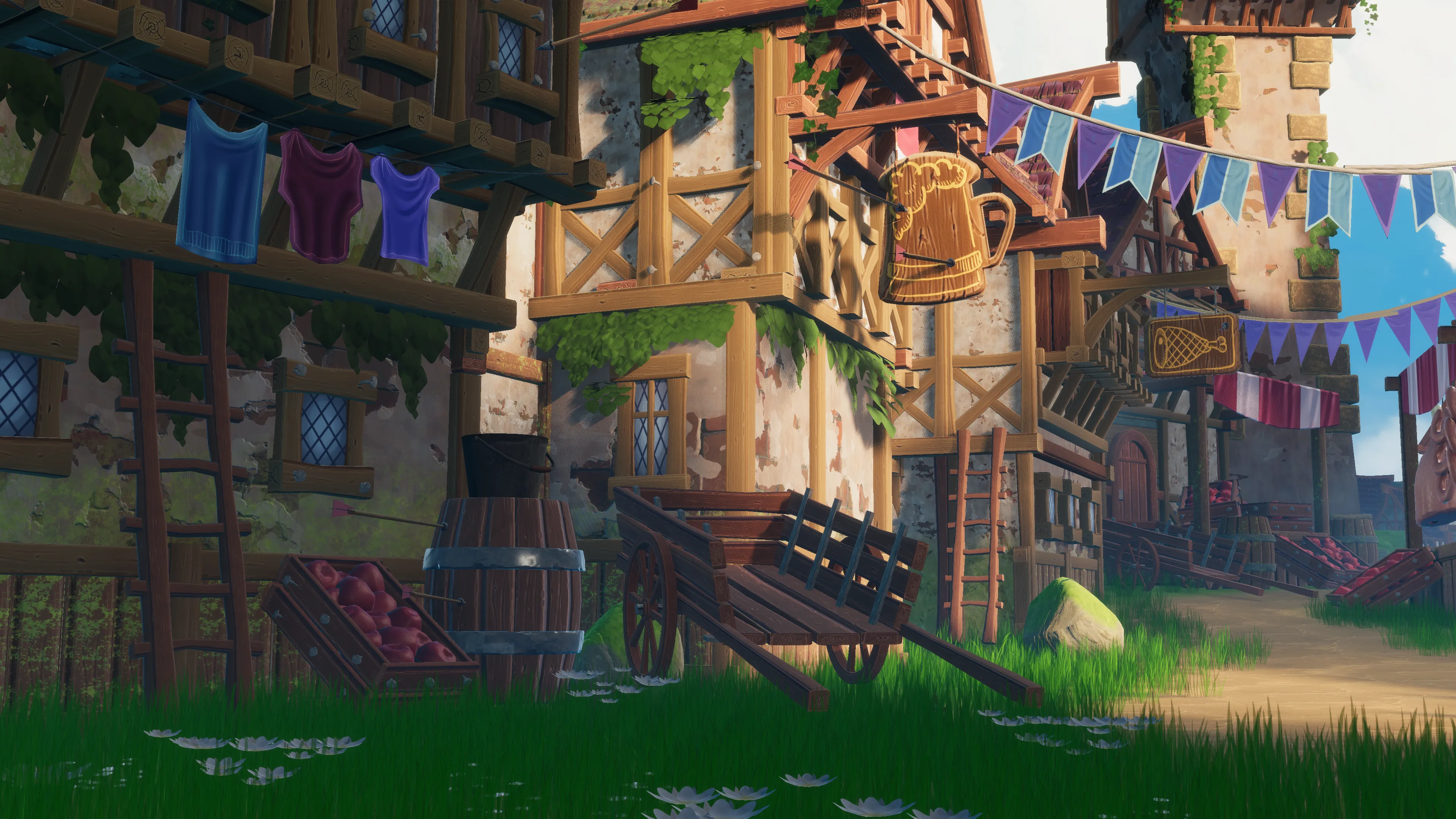Stylized Medieval Town, image 20