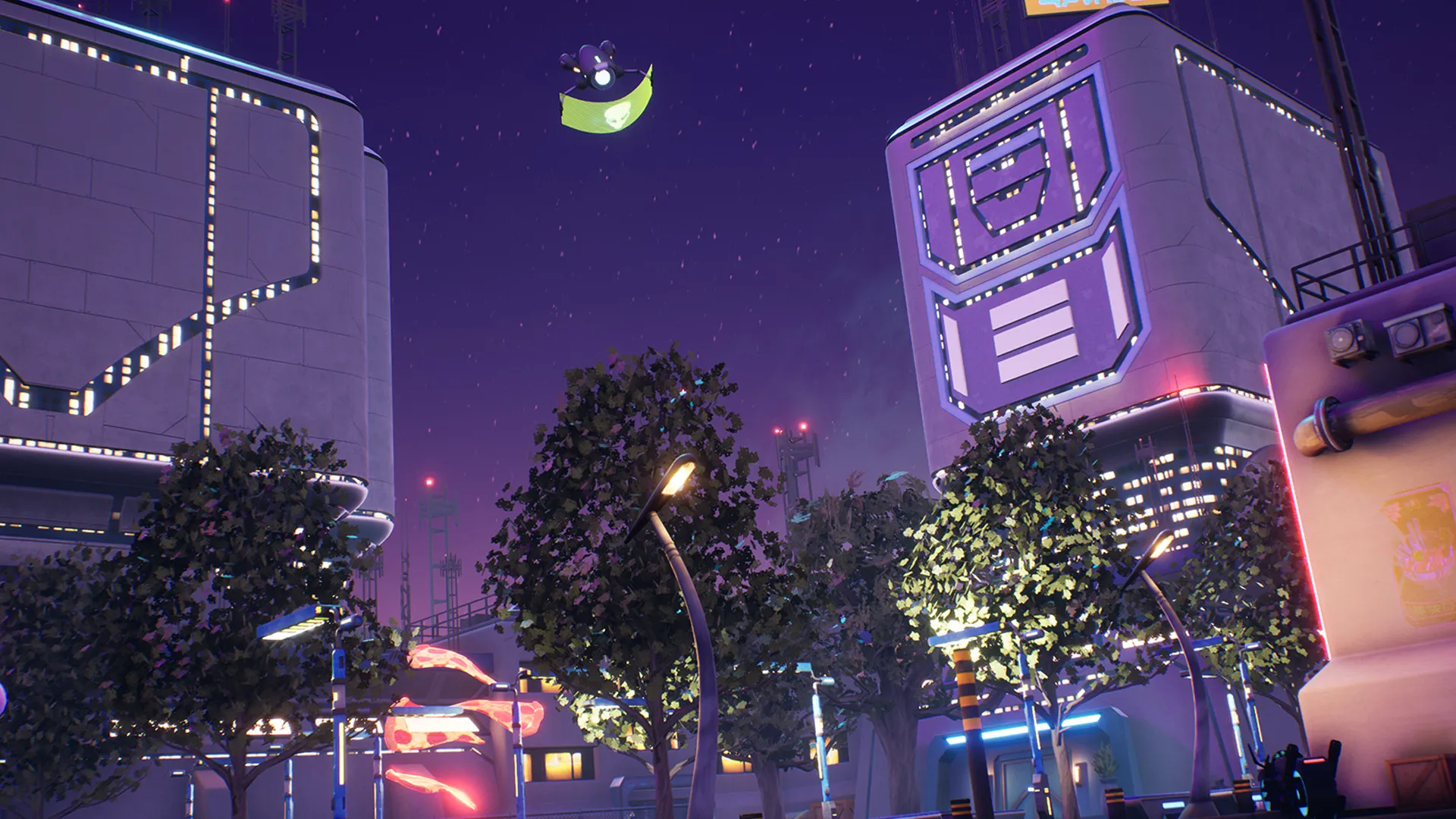 Stylized Cyberpunk Street, image 10
