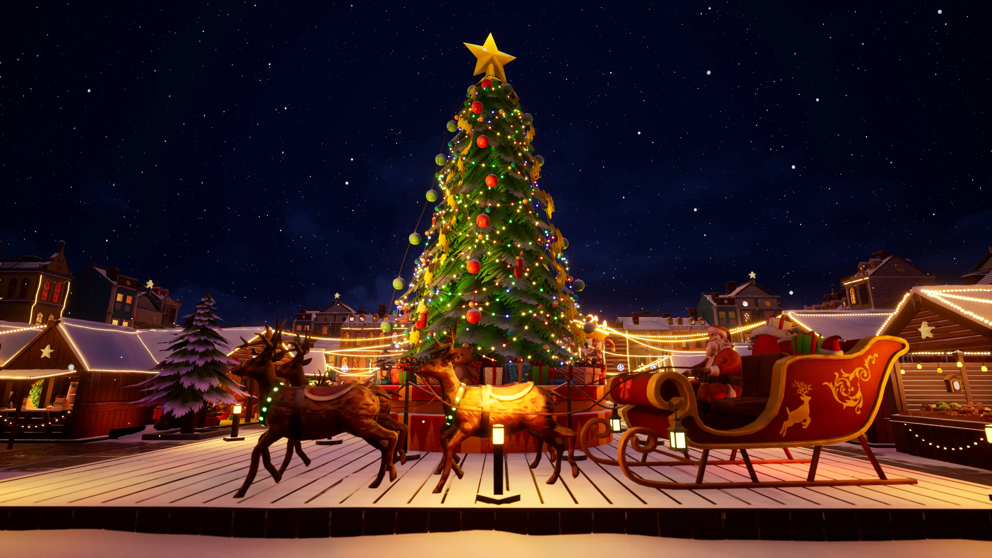 Stylized Christmas Market, image 7