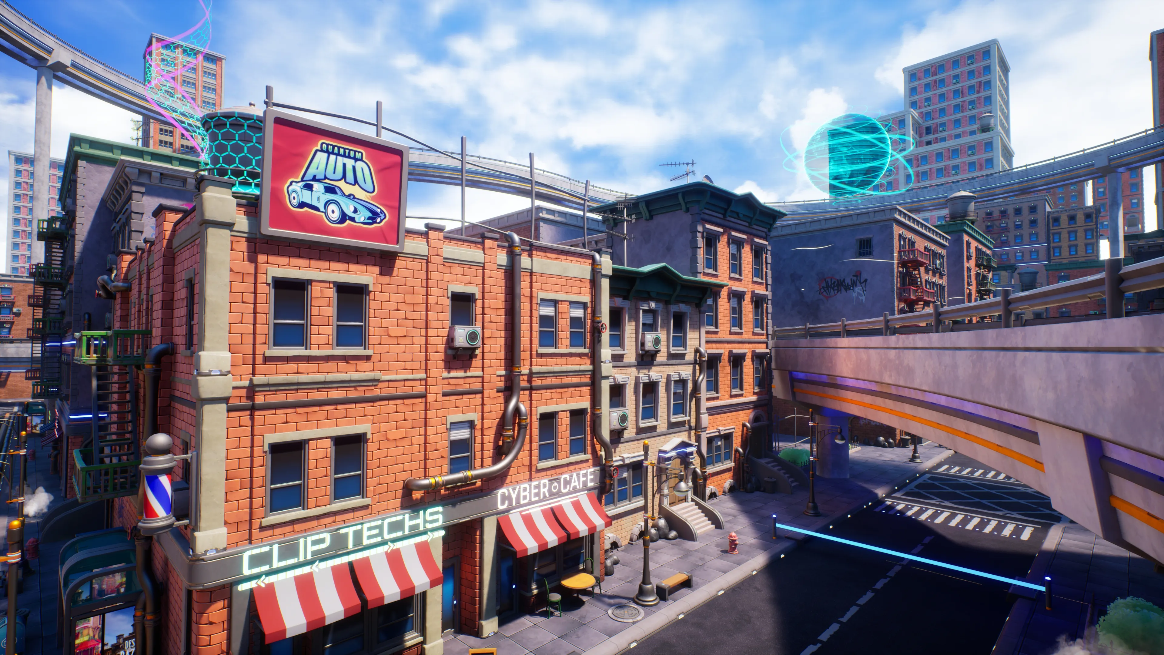 Stylized Sci-Fi Modern City, image 4