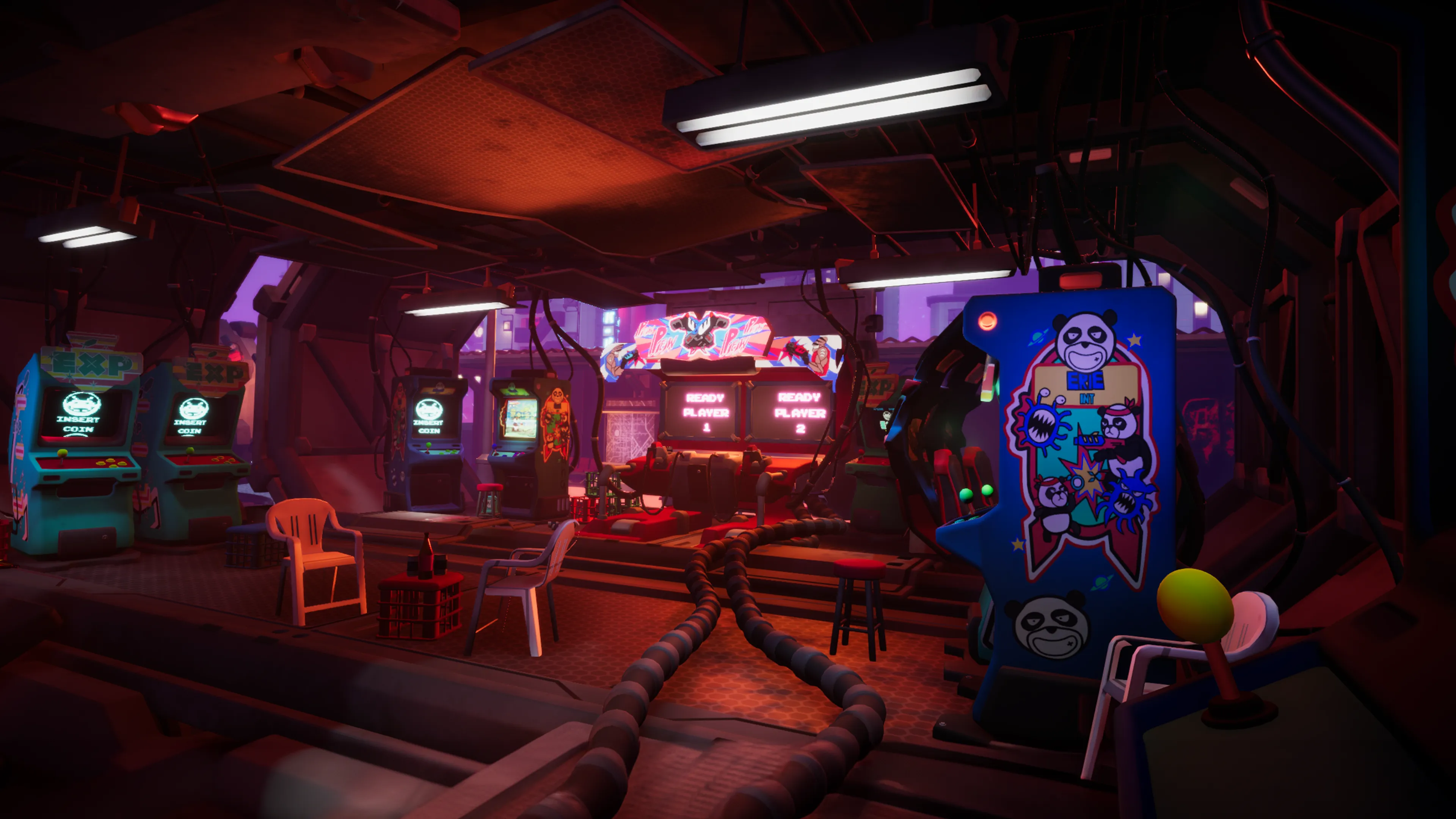 Stylized Cyberpunk Arcade, image 19
