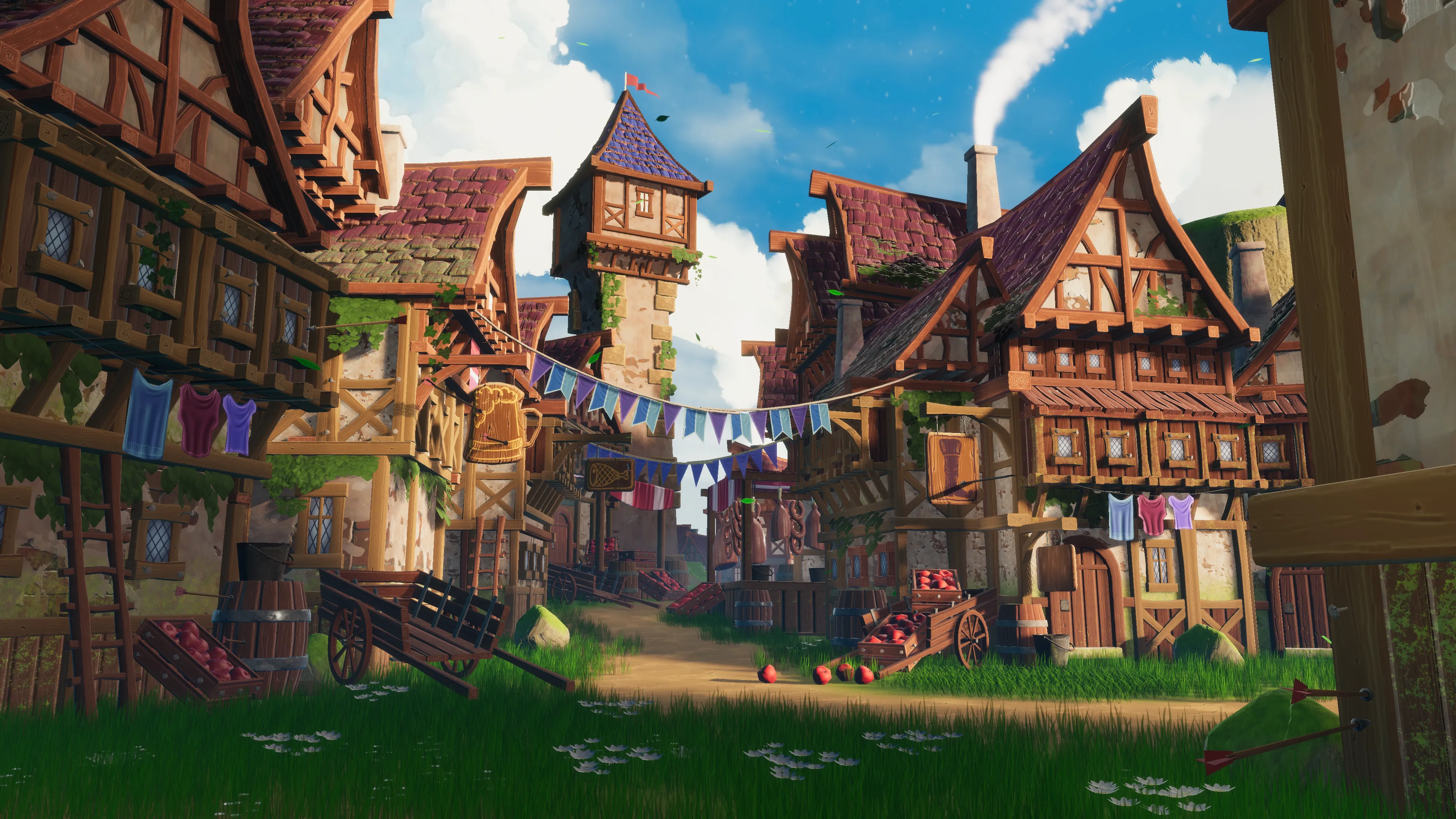 Stylized Medieval Town, image 17