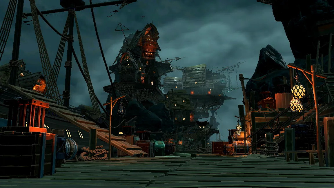 Stylized Pirate Port City, image 30