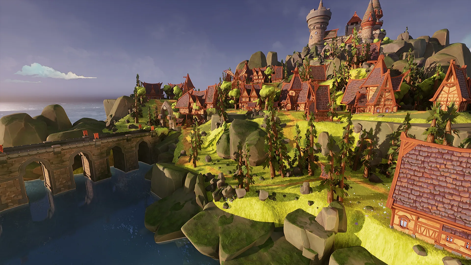 Stylized Island Castle, image 11