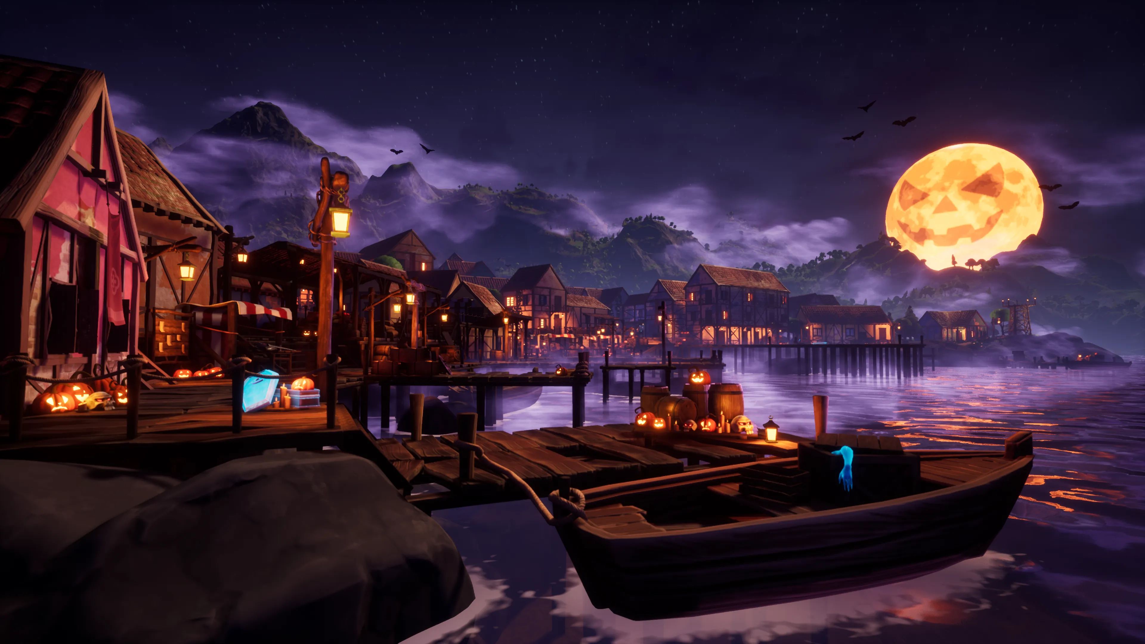 Stylized Halloween Village, image 2