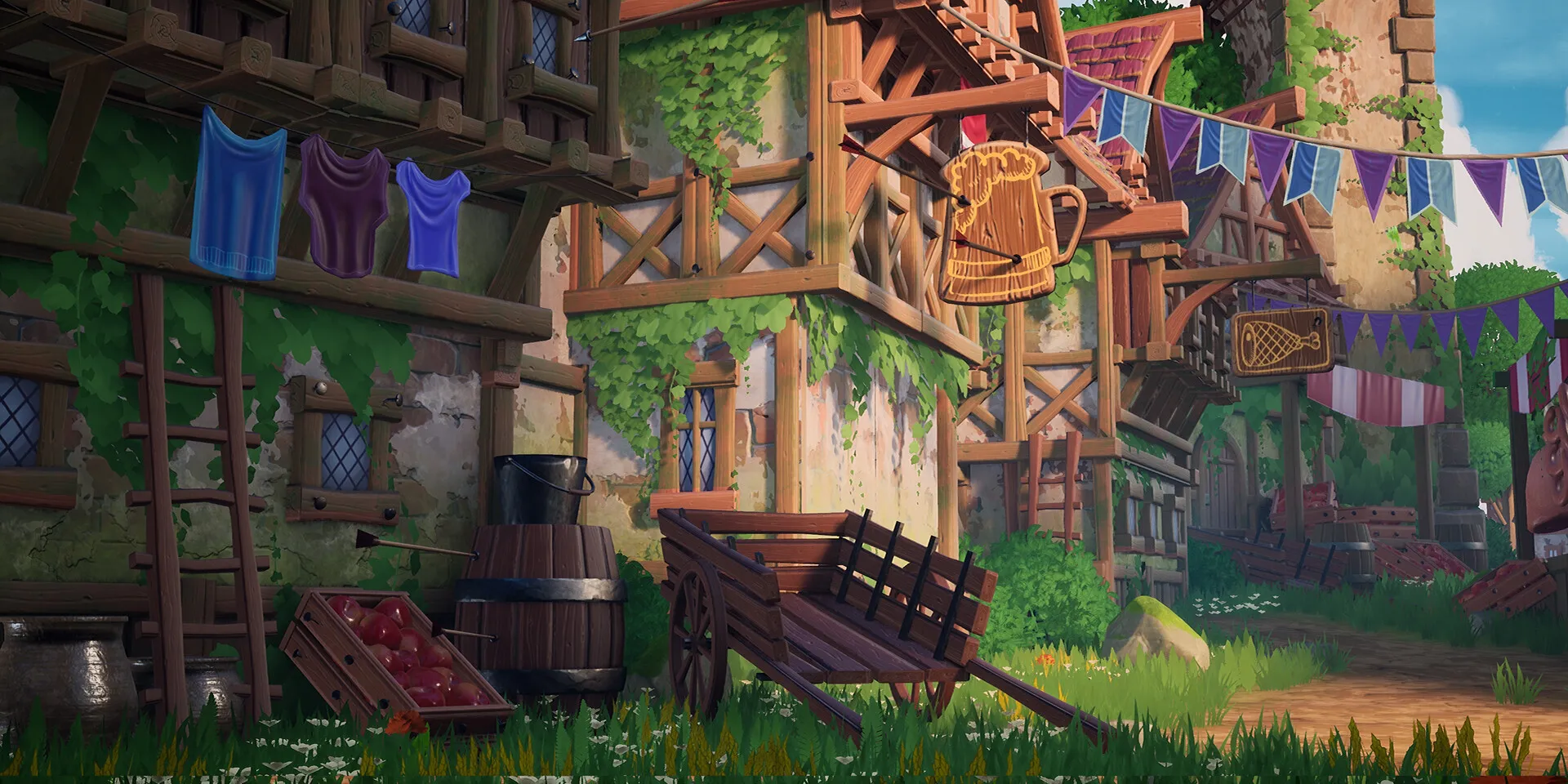 Stylized Medieval Town, image 4