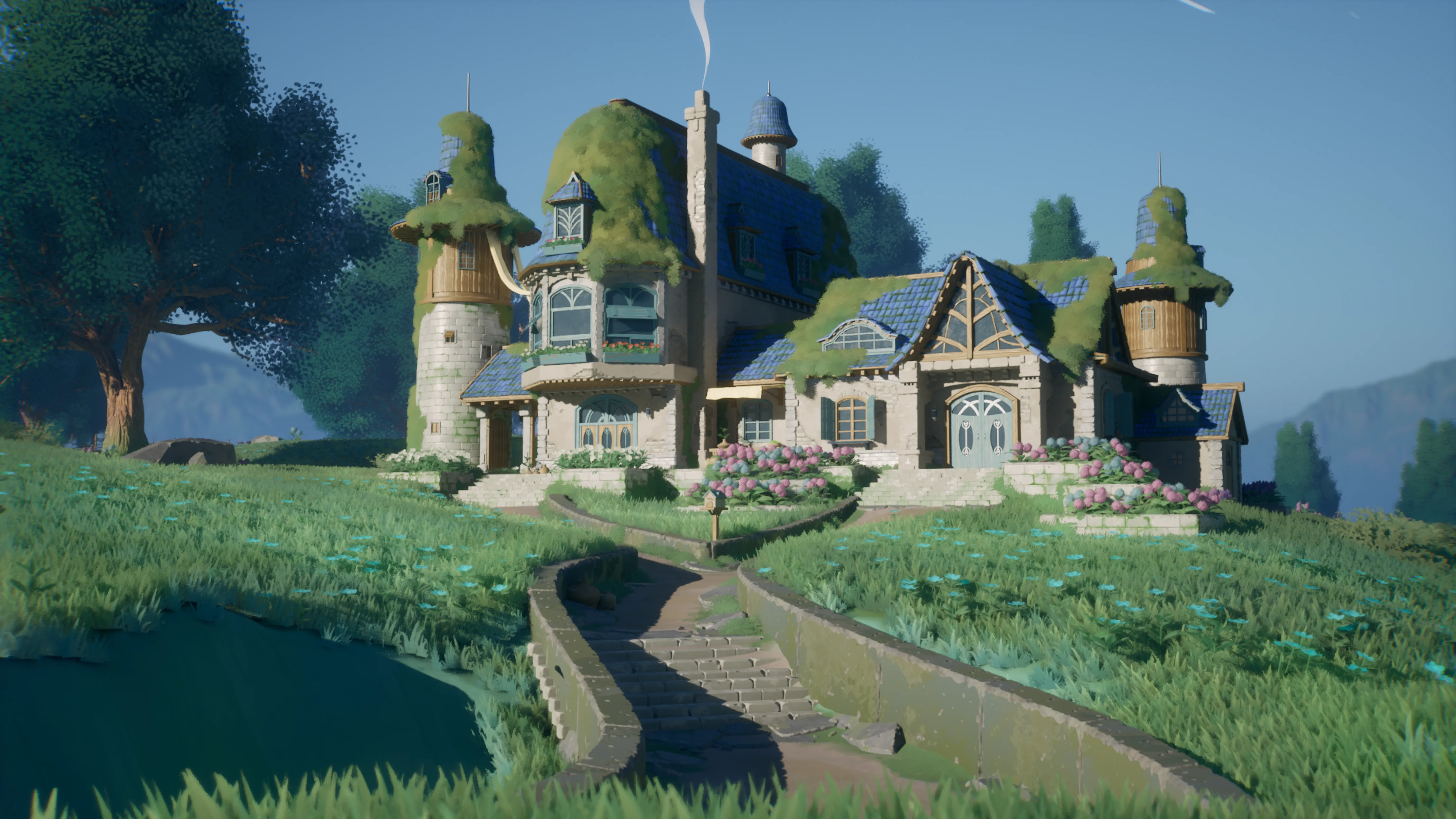 Stylized Azure Hillside, image 2
